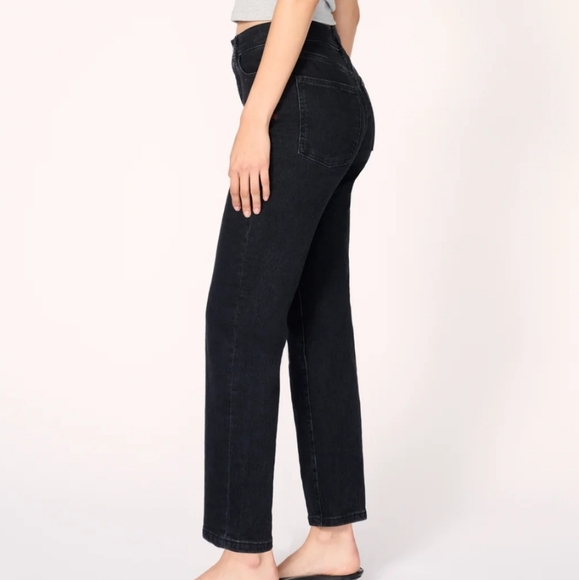 NEW WARP + WEFT SZ 14 BLACK JEANS - Picture 2 of 5